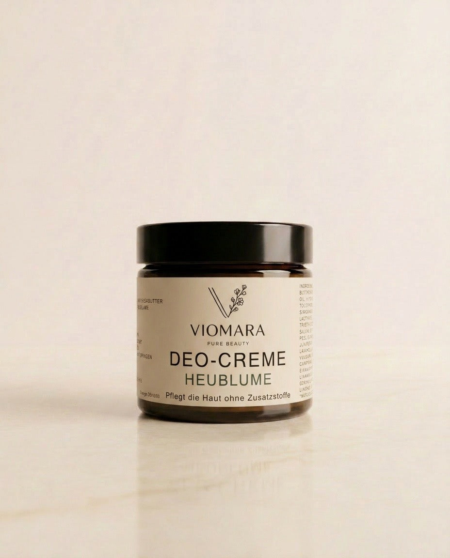 Deo-Creme Heublume 60g | Natürliche Aluminiumfreie Deodorant Creme | VIOMARA
