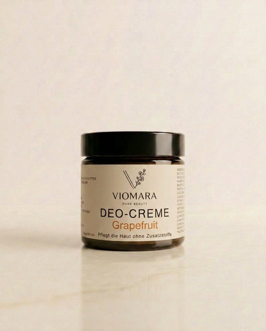 Deo-Creme Grapefruit 60g | Natürliche Aluminiumfreie Deodorant Creme | VIOMARA