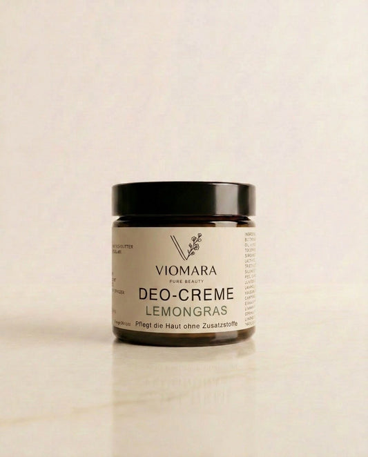 Deo-Creme Lemongrass 60g | Natürliche Aluminiumfreie Deodorant Creme | VIOMARA