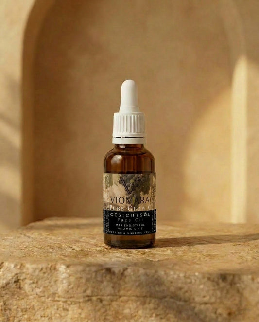 VIOMARA Gesichtsöl | Face Oil mit Traubenkernöl & Vitamin C+E | Für normale bis Mischhaut | 30ml