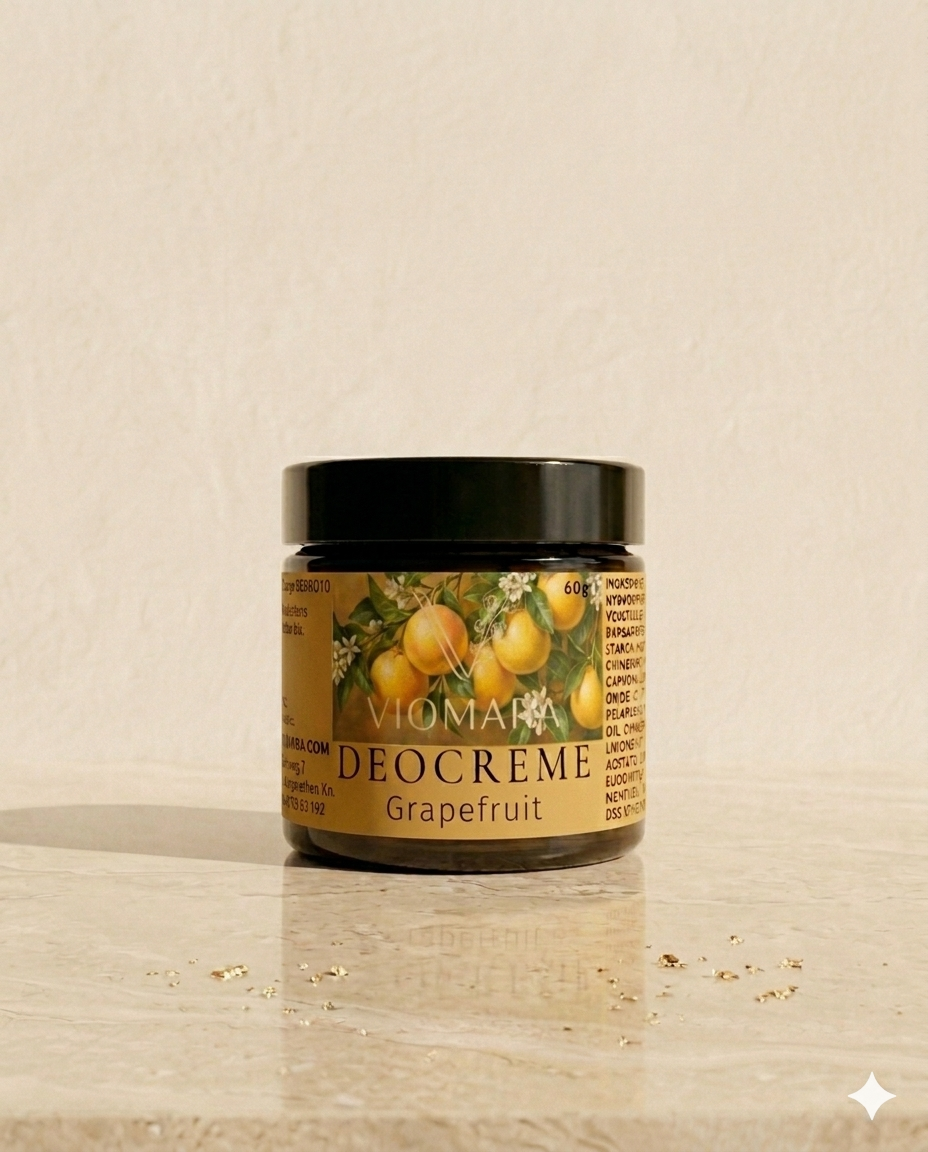 Deo-Creme Grapefruit 60g | Natürliche Aluminiumfreie Deodorant Creme | VIOMARA
